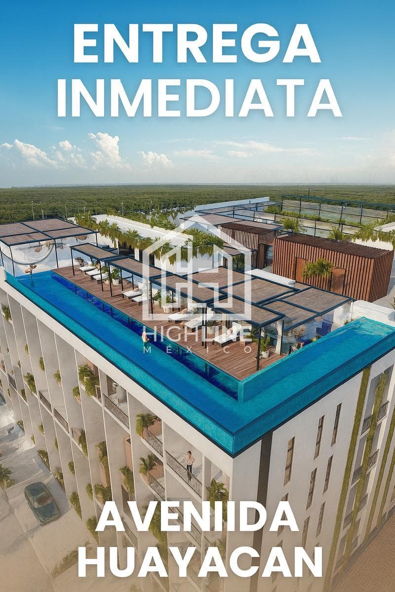 OPPORTUNITY: NEW APARTMENT FOR INVESTMENT IN HUAYACÁN, CANCÚN