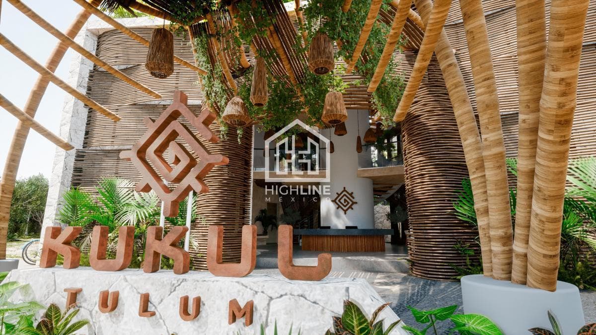 Departamento en venta de 1 habitación en Tulum a pocos metros de la playa | Alberca y Gym