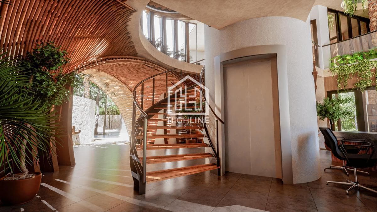 Departamento en venta de 1 habitación en Tulum a pocos metros de la playa | Alberca y Gym
