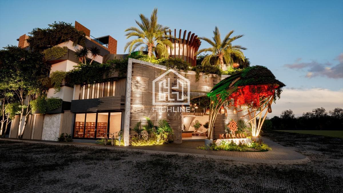 Departamento en venta de 1 habitación en Tulum a pocos metros de la playa | Alberca y Gym
