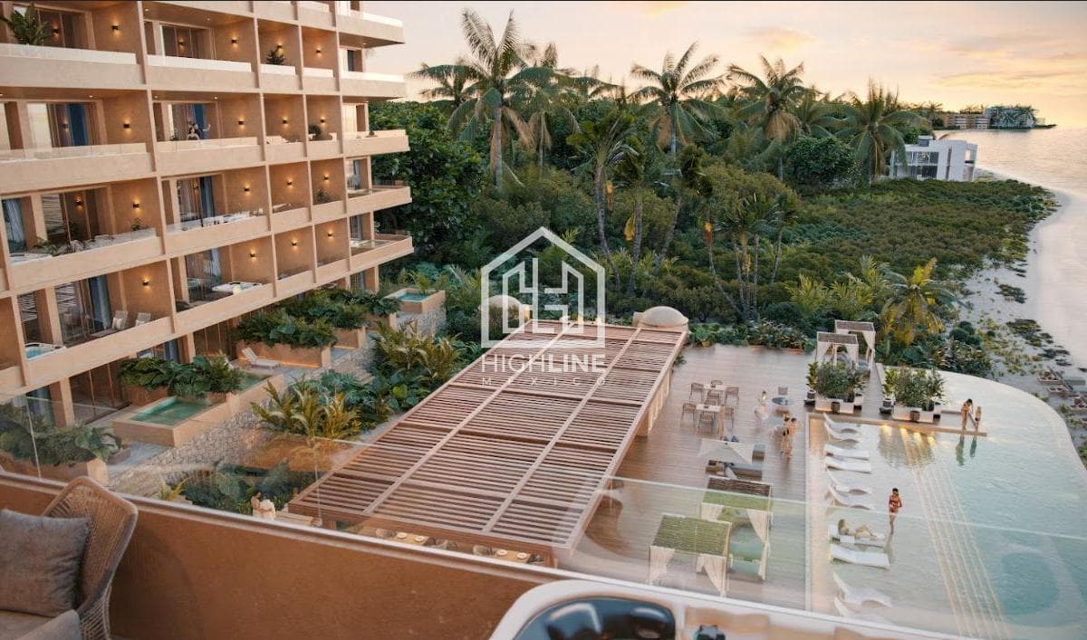VENTA DE DEPARTAMENTO EN PUERTO MORELOS ACCESO DIRECTO A LA PLAYA