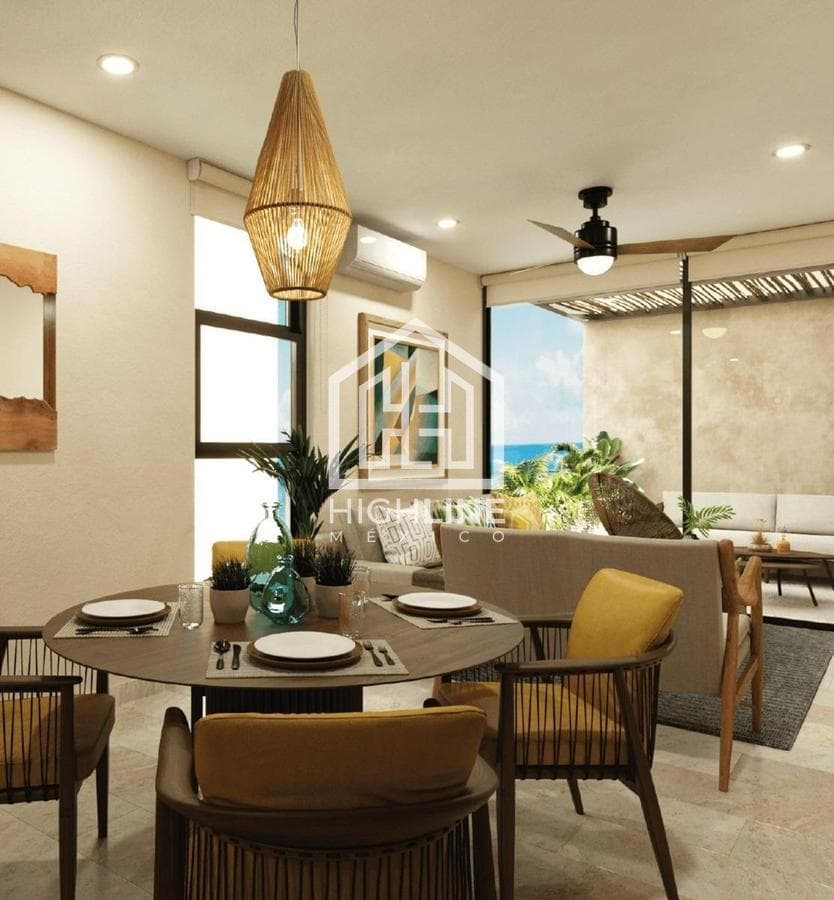 Departamento en venta de 2 habitaciones en Cozumel con entrega inmediata frente al mar / Alberca