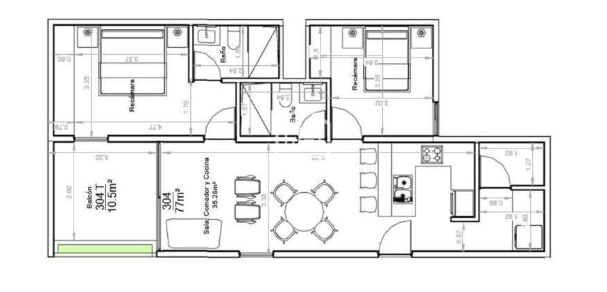 Departamento en venta de 2 habitaciones en Cozumel con entrega inmediata frente al mar / Alberca