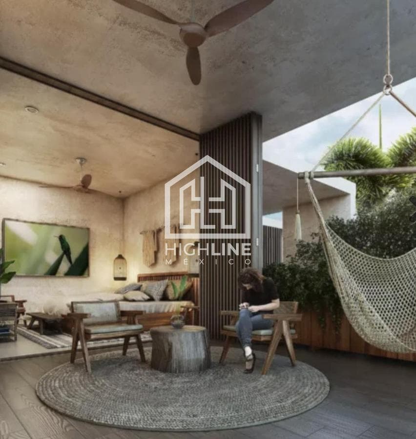DEPARTAMENTO 1 RECAMARA/ PLAYA DEL CARMEN/ PREVENTA /AMUEBLADO/6 MINUTOS DEL MAR.