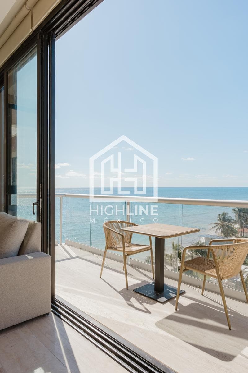 DEPARTAMENTO 1 RECAMARA/ BEACH FRONT/VENTA/ OCEAN VIEW/ PUERTO MORELOS/ROI.