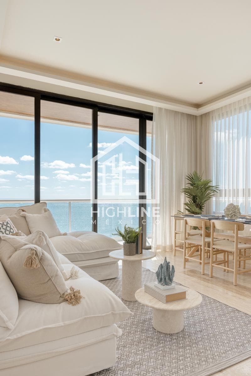 DEPARTAMENTO 1 RECAMARA/ BEACH FRONT/VENTA/ OCEAN VIEW/ PUERTO MORELOS/ROI.
