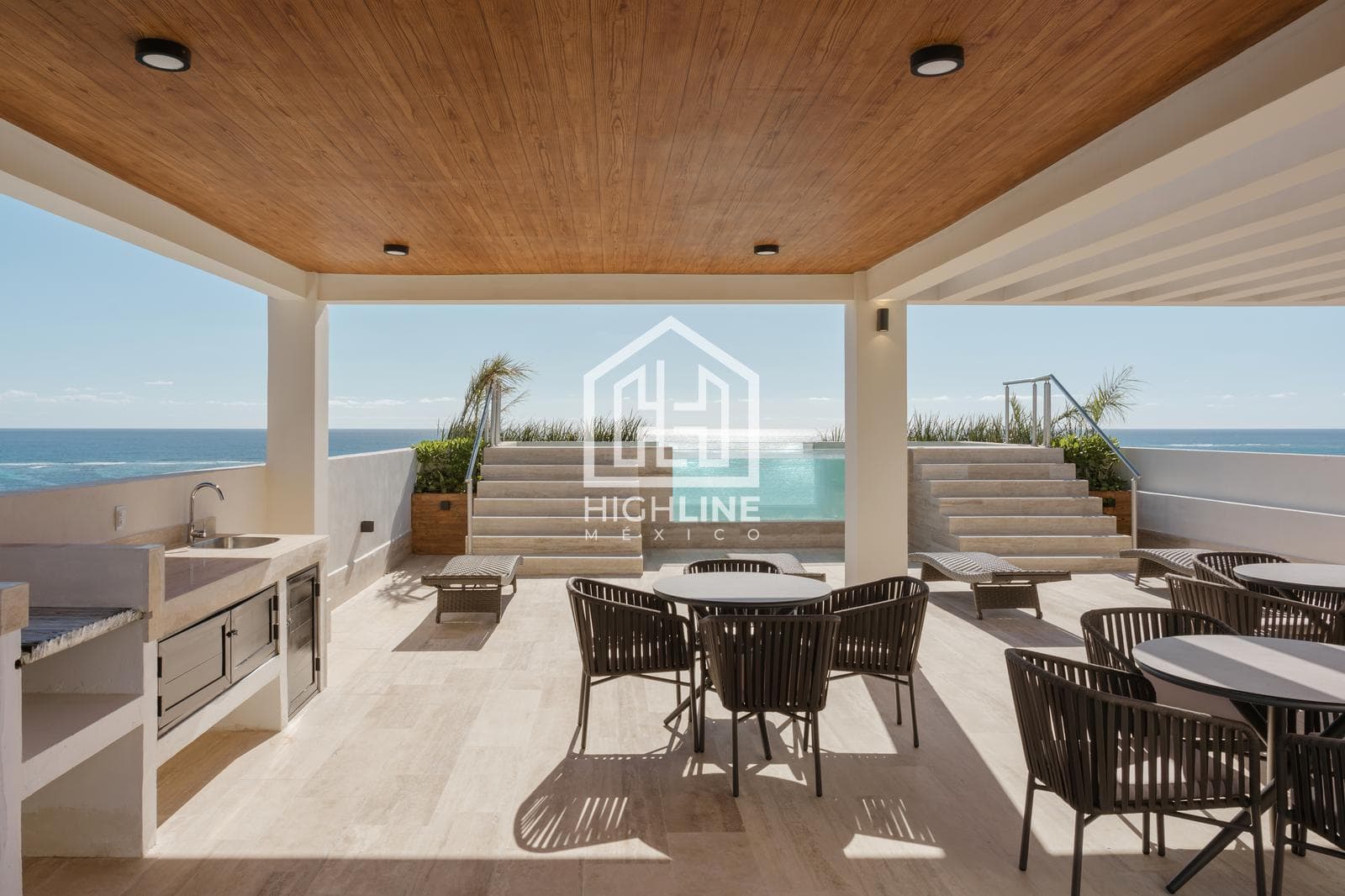 DEPARTAMENTO 1 RECAMARA/ BEACH FRONT/VENTA/ OCEAN VIEW/ PUERTO MORELOS/ROI.
