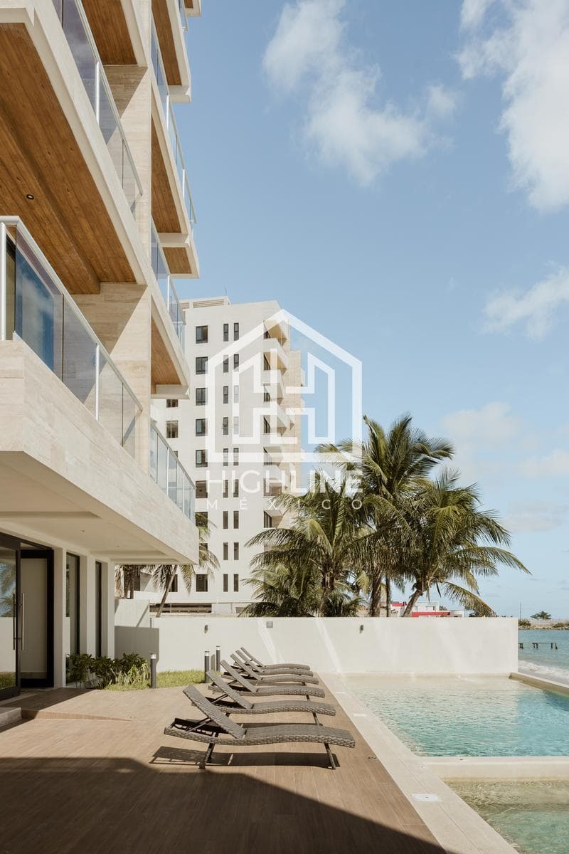DEPARTAMENTO 1 RECAMARA/ BEACH FRONT/VENTA/ OCEAN VIEW/ PUERTO MORELOS/ROI.