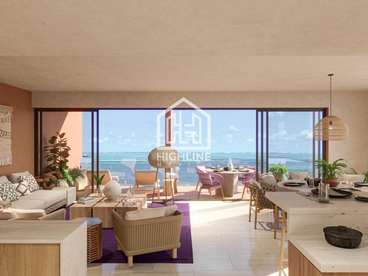 3-Bedroom Condo for Sale in Costa Mujeres Near the Beach | Ocean View and Pool