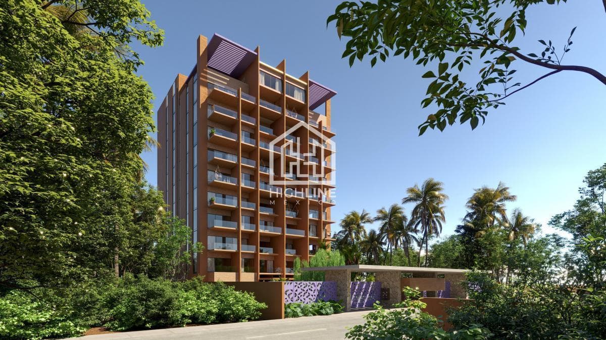 Departamento en venta de 3 habitaciones en Costa Mujeres cerca de la playa | Vista al mar y alberca