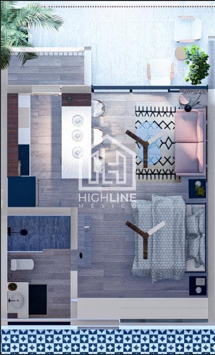 DEPARTAMENTO EN VENTA EN BACALAR A 400 METROS DE LA LAGUNA DE BACALAR