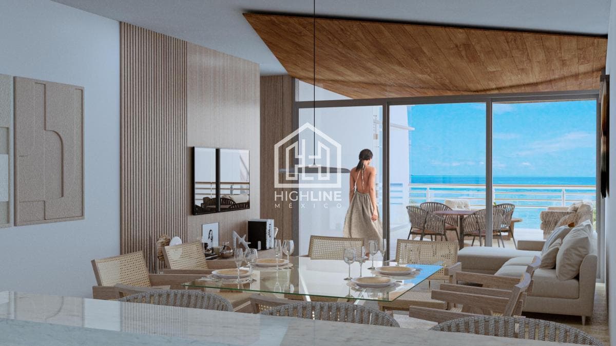 Departamento de lujo de 3 habitaciones en Playa del Carmen a pocos metros de la playa | Gym y cowork