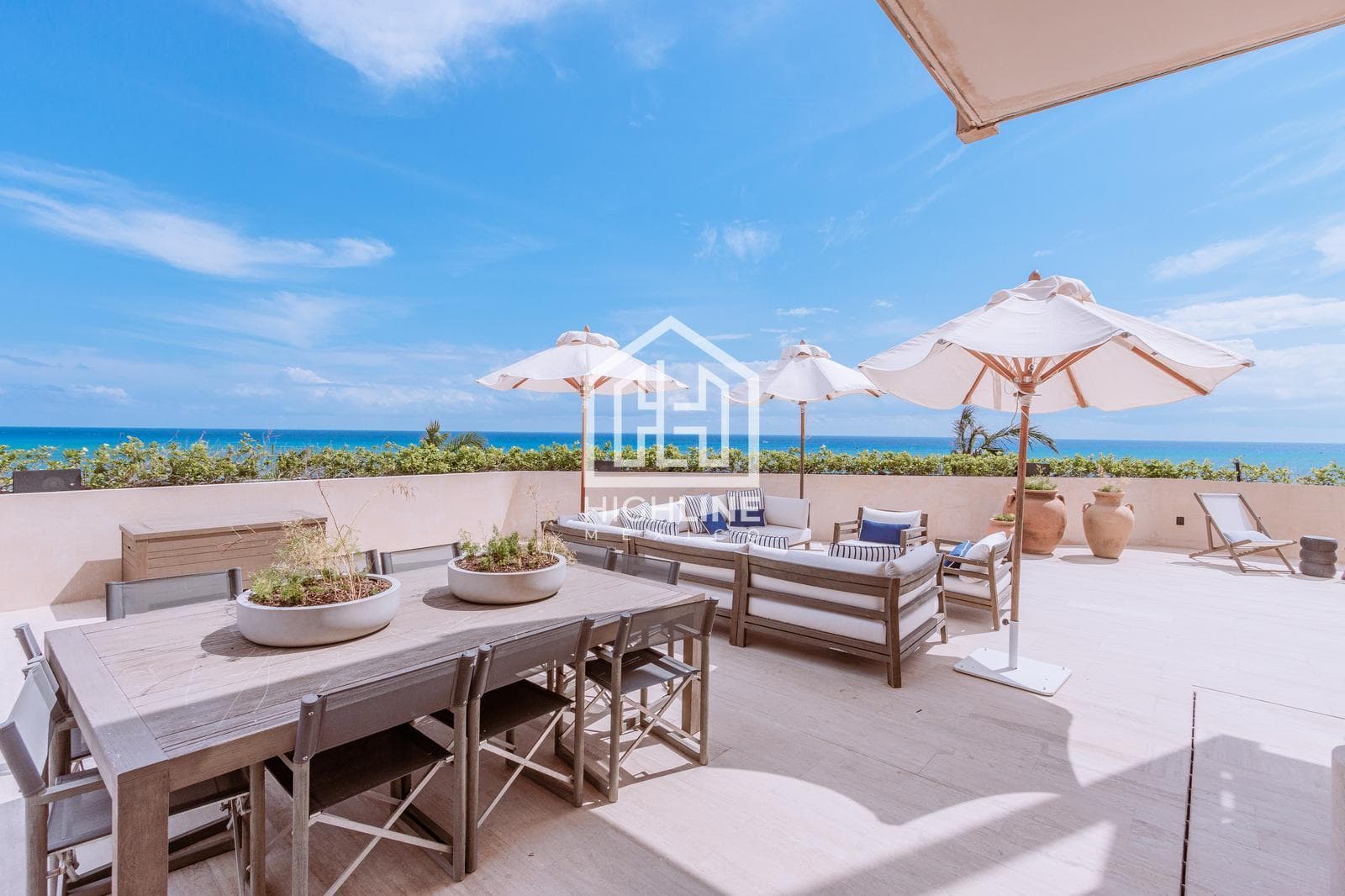 Pent-Garden en venta de 6 habitaciones en Playa del Carmen con vista al mar | Alberca y Beach Club