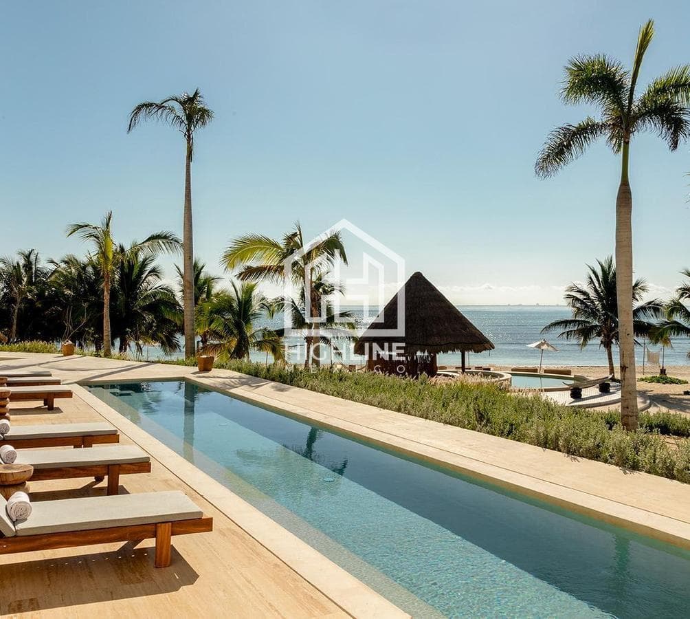 Pent-Garden en venta de 6 habitaciones en Playa del Carmen con vista al mar | Alberca y Beach Club