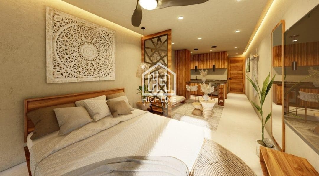 Loft cerca 5ta avenida con estacionamiento | rooftop | elegante y moderno