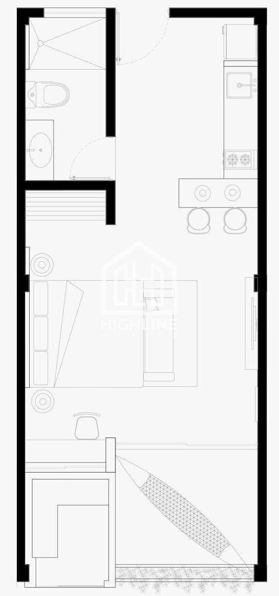 Estudio en venta frente al mar en Mahahual | Amueblado con jacuzzi, alberca y gym