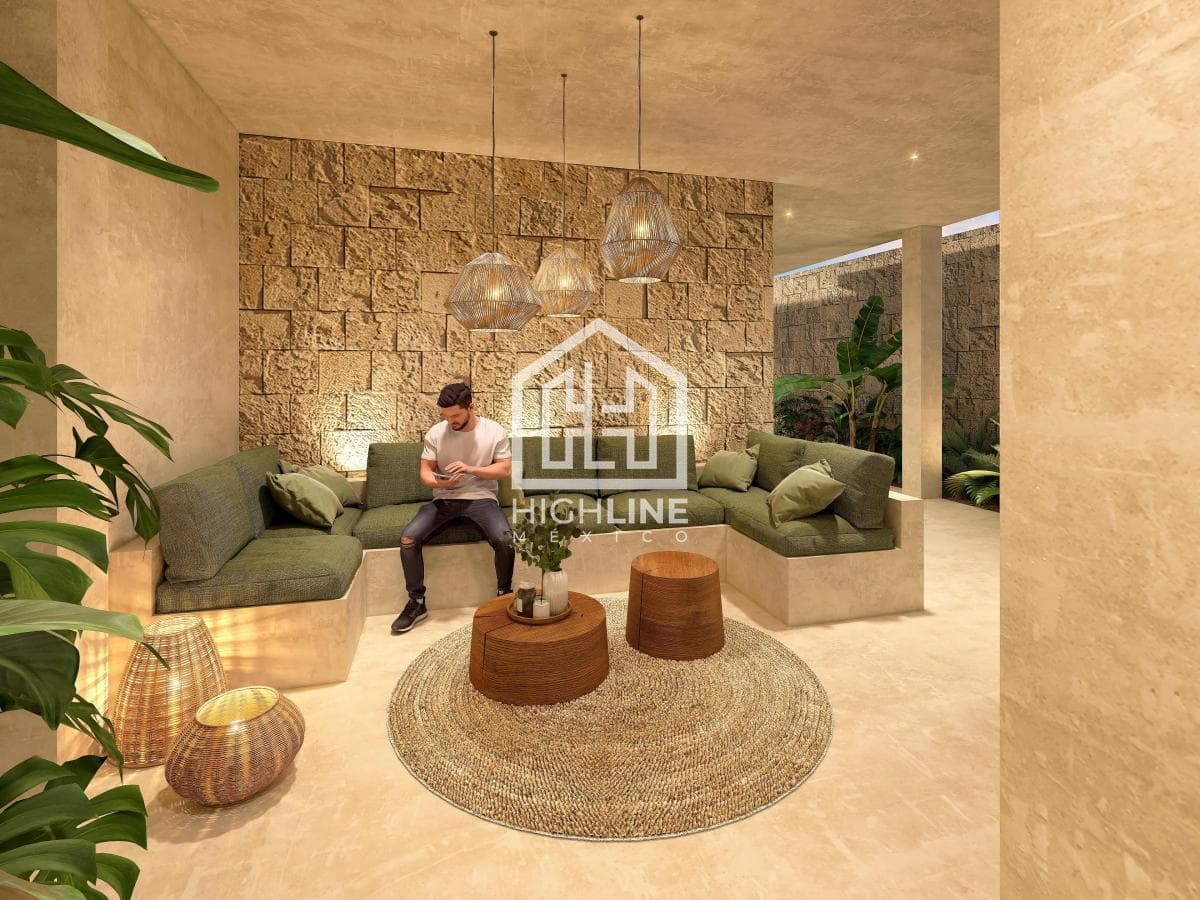 Estudio en venta frente al mar en Mahahual | Amueblado con jacuzzi, alberca y gym