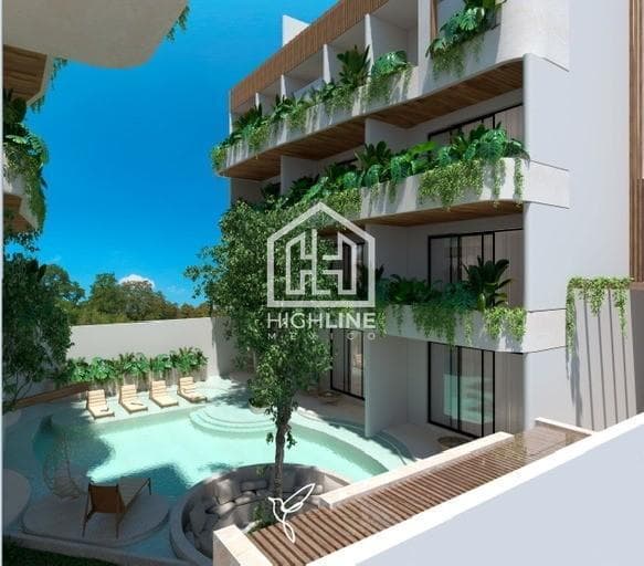 Studio for Sale with Balcony and Pool in Tulum, Just a Few Meters from the Ocean | Pool and Gym