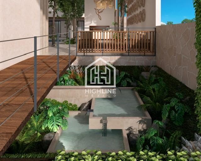 Estudio en venta con Balcony Pool en Tulum a pocos metros del mar | Alberca y Gym