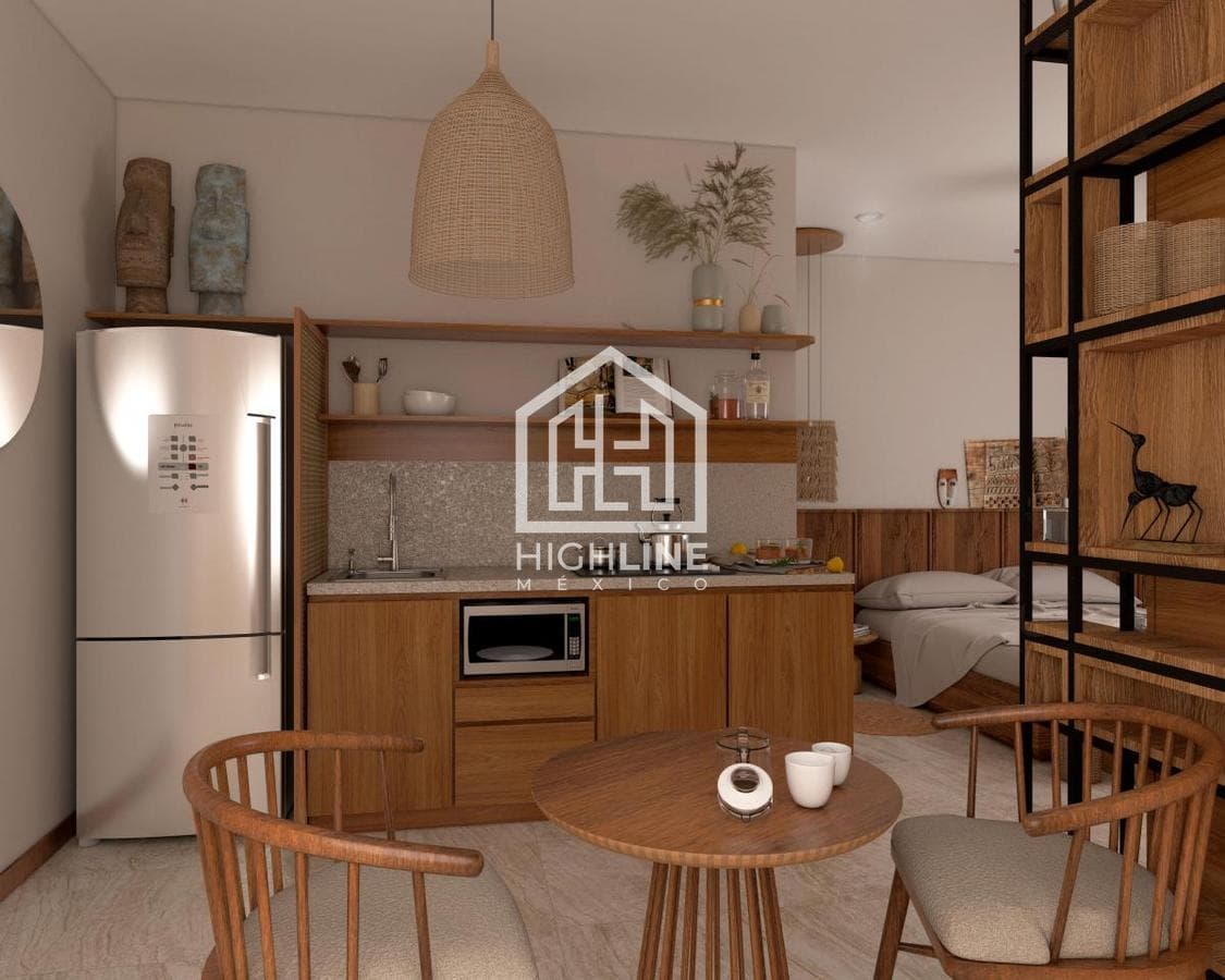 Estudio en venta con Balcony Pool en Tulum a pocos metros del mar | Alberca y Gym