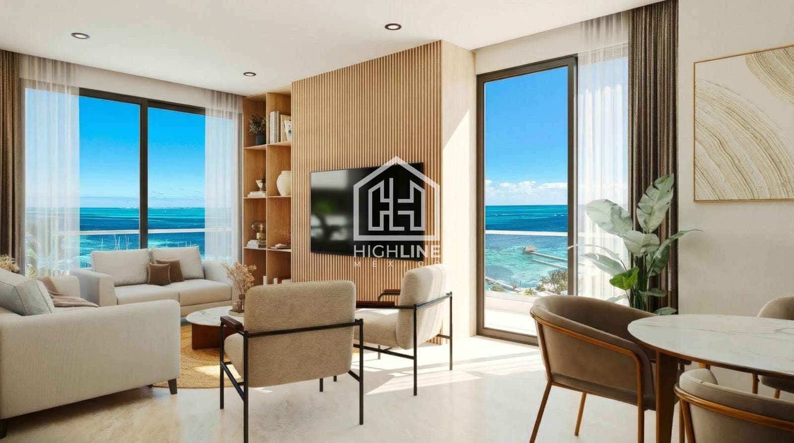 DEPARTAMENTO VISTA AL MAR EN CANCÚN, ALBERCA, ROI, OPORTUNIDAD