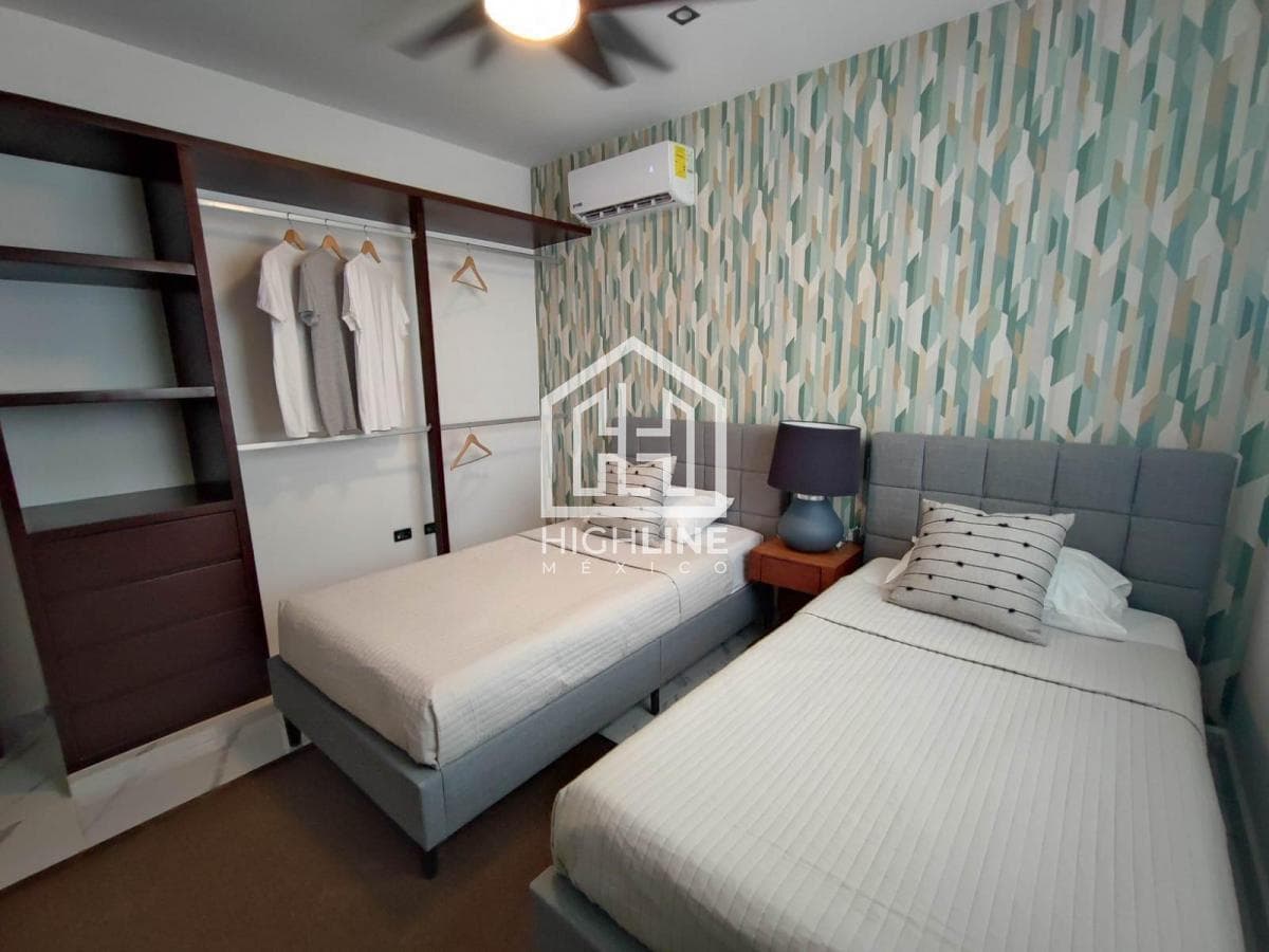 Departamento en venta en Cancún de 2 habitaciones con alberca,huerto y más