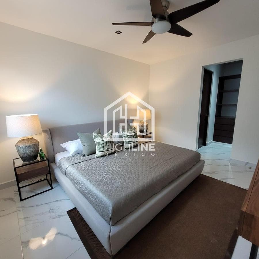 Departamento en venta en Cancún de 2 habitaciones con alberca,huerto y más