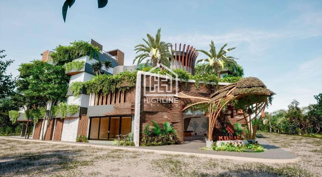 1-bedroom apartment for sale with a pool in Tulum.