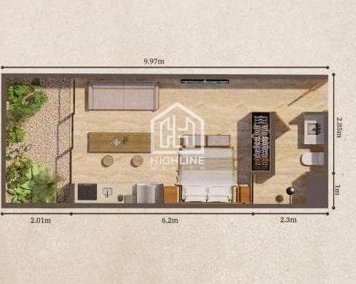 Estudio en venta en La Veleta, Tulum, a pocos metros de la playa | Alberca y restaurante