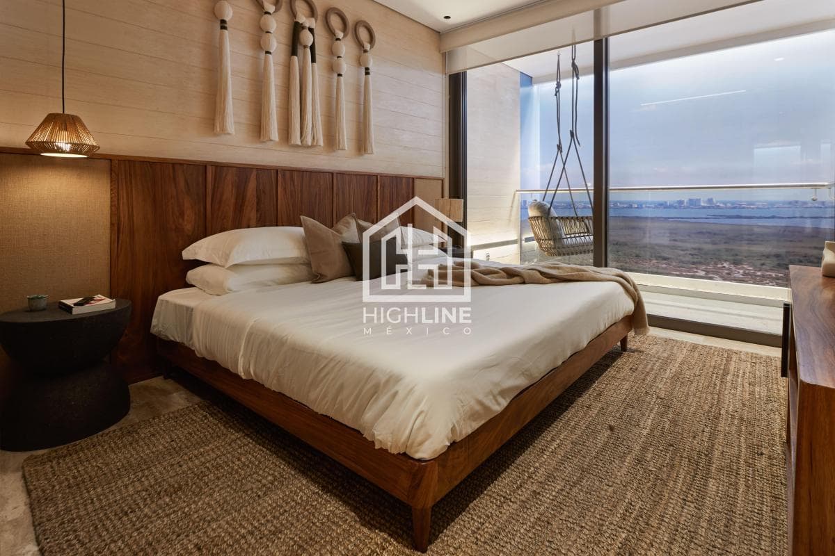 Pre-sale: 2-bedroom apartment with a view of the lagoon in Cancún at the best price