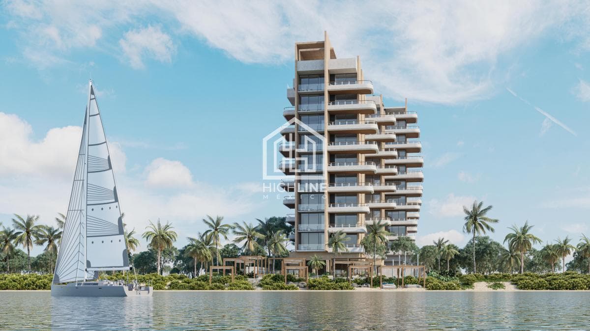 1-bedroom apartment for sale studio in Puerto Morelos | Jacuzzi, oceanfront