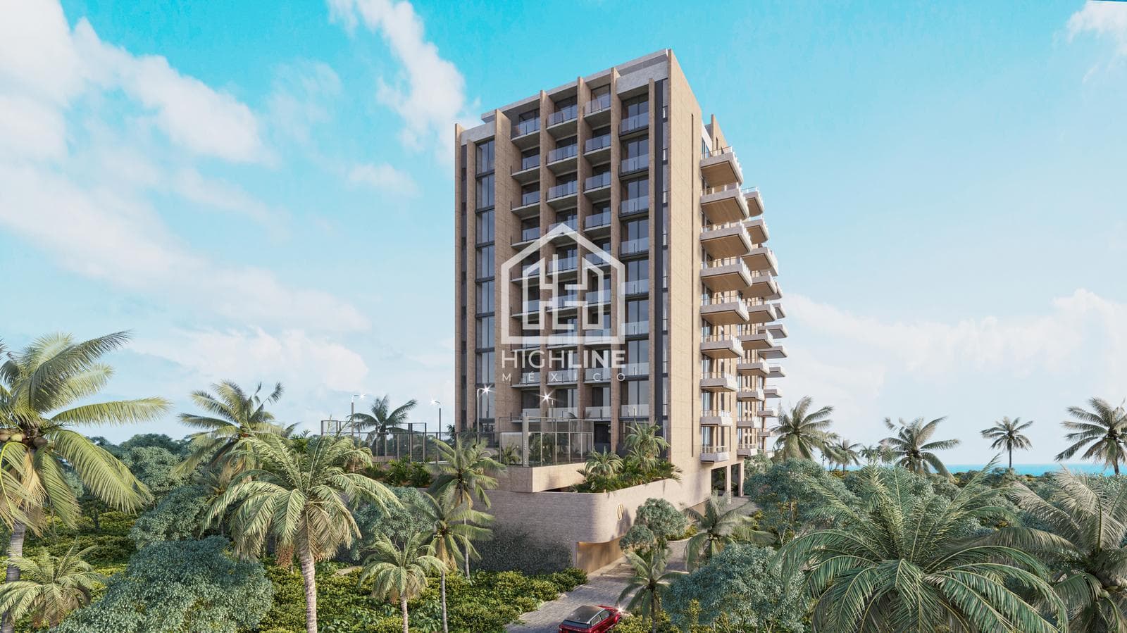 Departamento en venta de 1 habitación estudio en Puerto Morelos | Jacuzzi, frente al mar