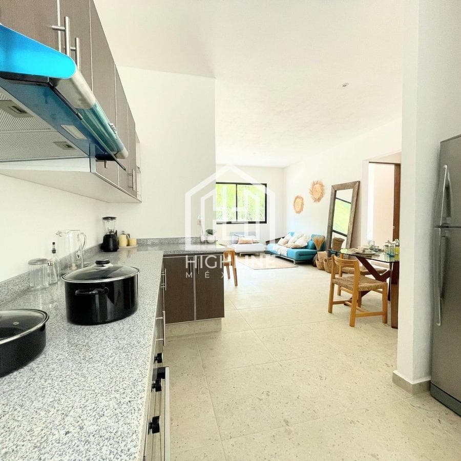 Departamento en venta de 2 habitaciones con entrega inmediata en Tulum | Alberca privada y gym