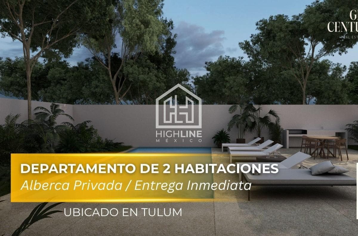2-Bedroom Apartment for Sale, Available Immediately in Tulum | Private Pool and Gym