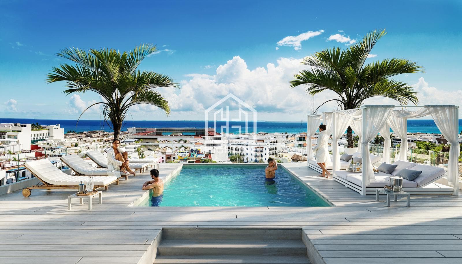 DEPARTAMENTO EN VENTA UBICADO EN PLAYA DEL CARMEN A METROS DE LA PLAYA