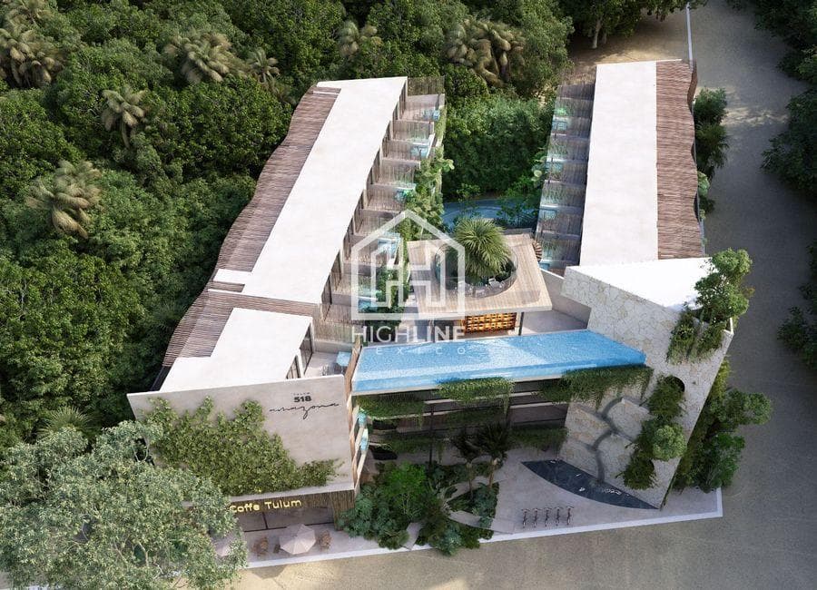 Departamento en VENTA EN Tulum 45 M2 a 5 Minutos de La Playa