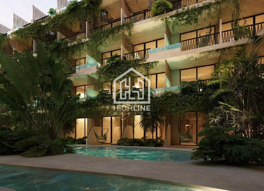 Departamento en VENTA EN Tulum 45 M2 a 5 Minutos de La Playa