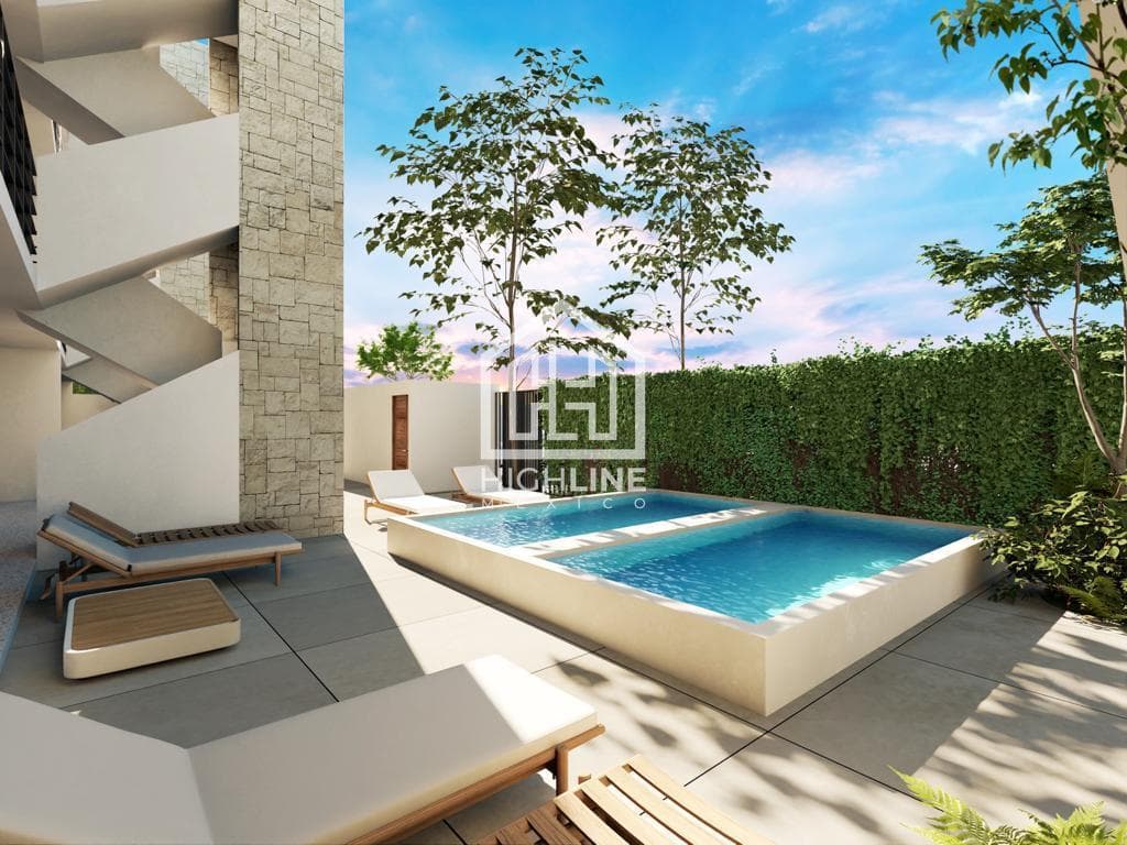 APARTMENT FOR SALE IN TULUM, 10 MINUTES FROM THE BEACH