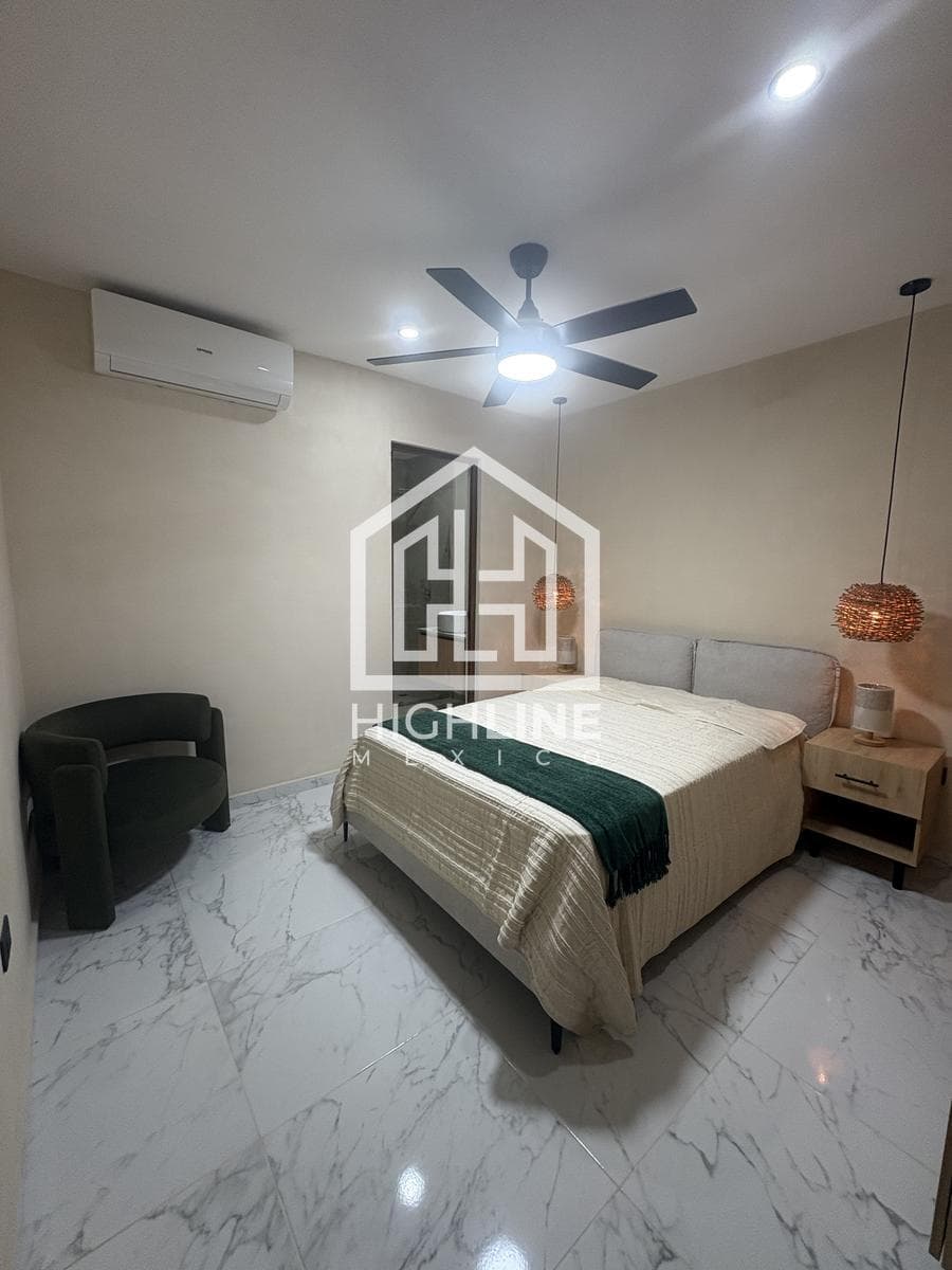 Departamento de 2 recámaras, VENTA, PLUSVALIA, RETORNOS ALTOS. SOBRE AVENIDA 38 AMENIDADES DE LUJO