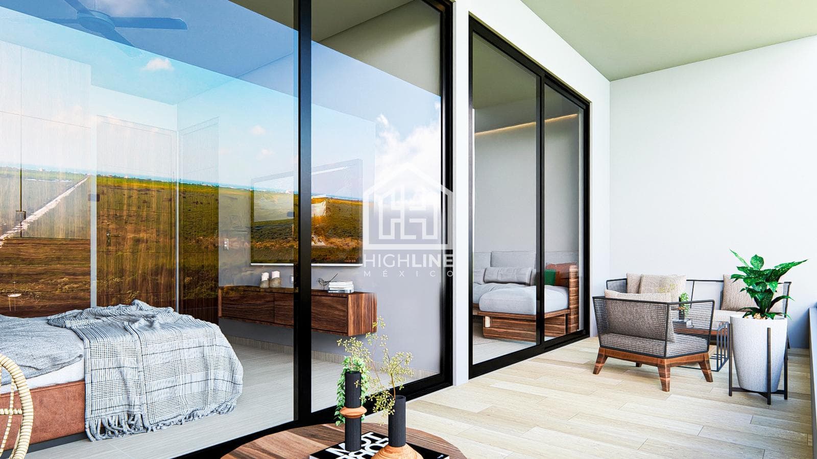 APARTMENT FOR SALE IN PUERTO MORELOS, 5 MINUTES FROM THE BEACH | GYM | ROOFTOP