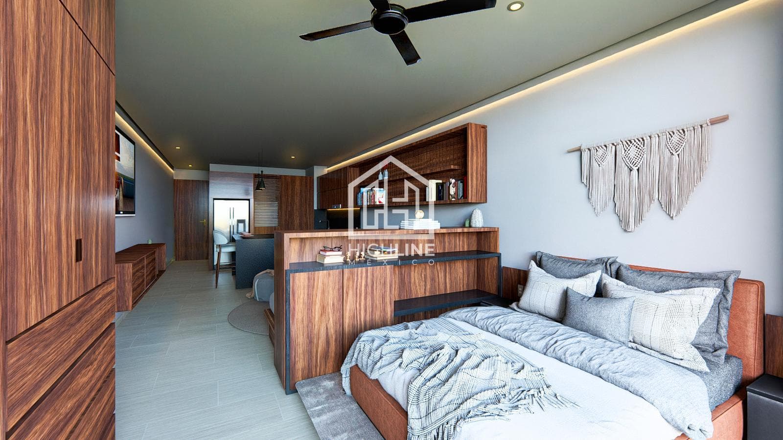 APARTMENT FOR SALE IN PUERTO MORELOS, 5 MINUTES FROM THE BEACH | GYM | ROOFTOP