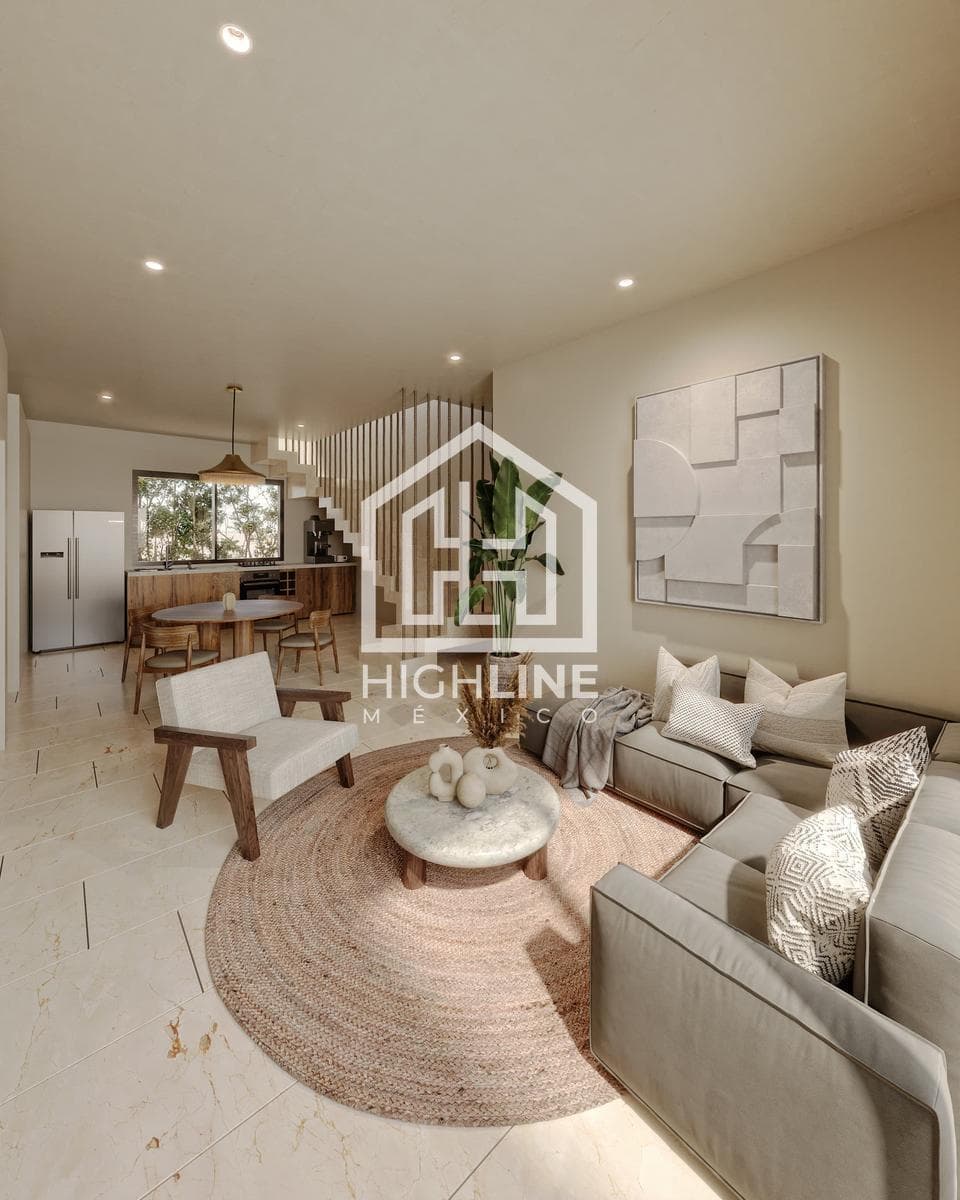 HOUSE FOR SALE IN TULUM: 2 BEDROOMS / LAUNDRY AREA / PRIVATE PARKING