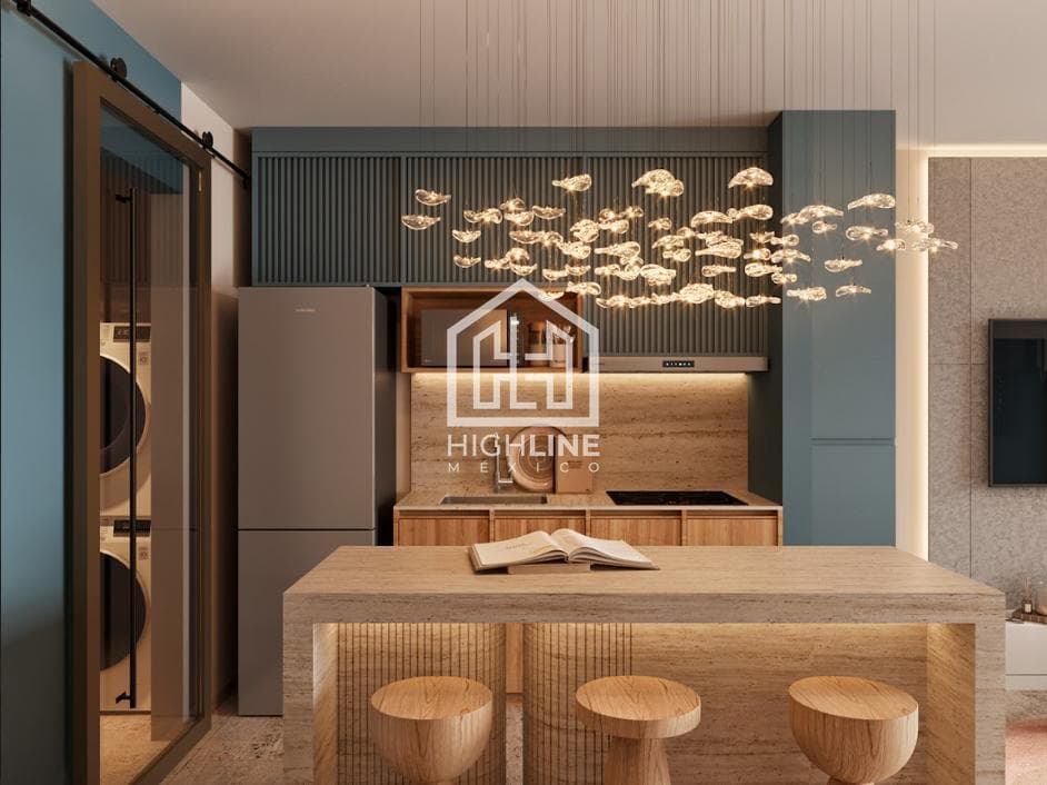 APARTMENT FOR SALE IN PLAYA DEL CARMEN WITH A POOL BAR AND COW