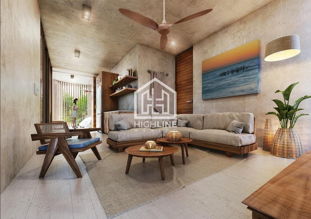 APARTMENT FOR SALE IN PLAYA DEL CARMEN WITH A LOCK-OFF UNIT, 15 MINUTES FROM THE BEACH
