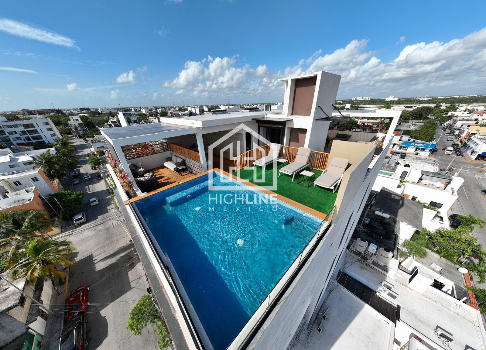 Furnished 1-bedroom apartment in Playa del Carmen, just a few meters from the beach | Pool and coworking space