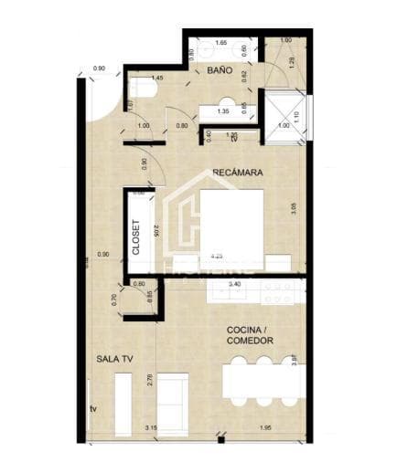 Furnished 1-bedroom apartment in Playa del Carmen, just a few meters from the beach | Pool and coworking space