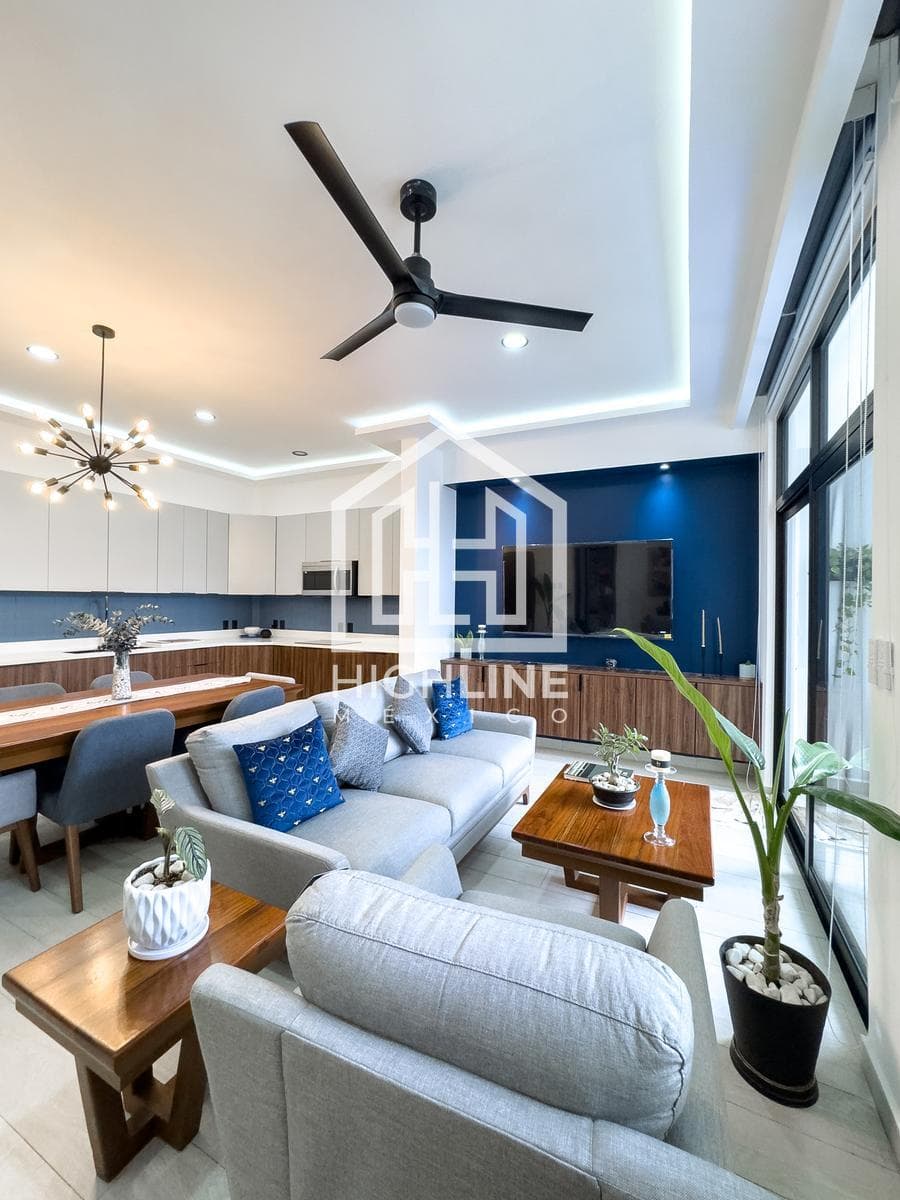 Apartment in BACALAR, 2 separate bedrooms, just a few meters from the lagoon, with a pool