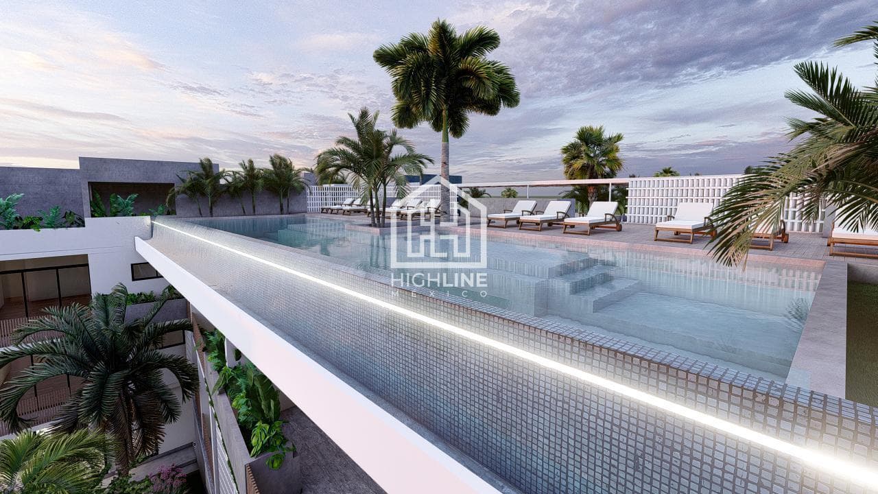 Apartment in BACALAR, 2 separate bedrooms, just a few meters from the lagoon, with a pool