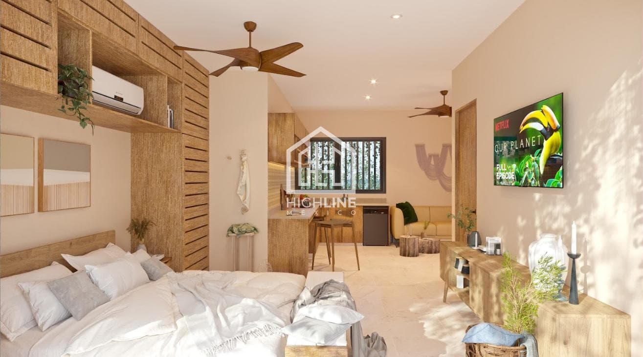 STUDIO | TULUM | CAPITAL GAINS | IMMEDIATE OCCUPANCY | GYM |