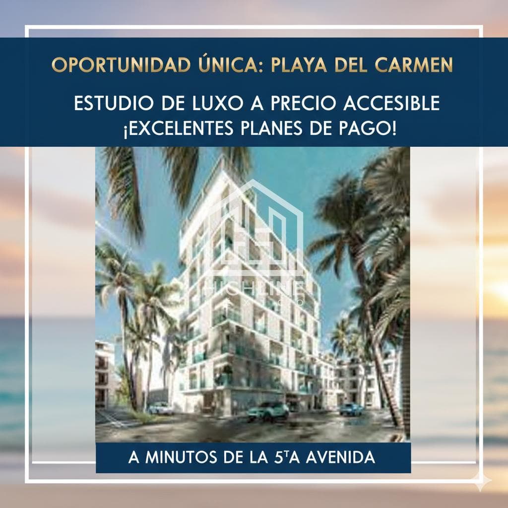 ESTUDIO UBICADO EN PLAYA DEL CARMEN A 3 MIN DEL MAR
